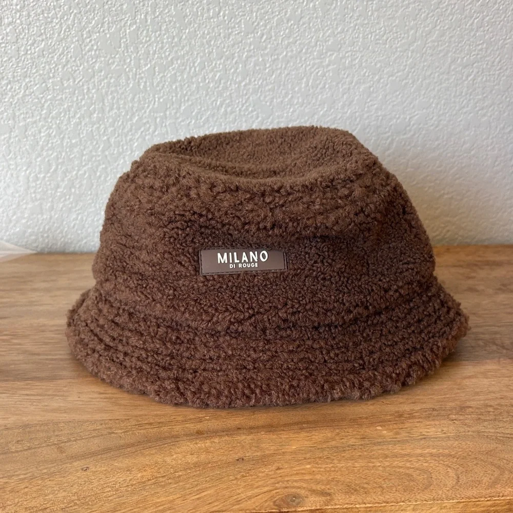 Milano Di Rouge Chocolate Fleece Bucket Hat